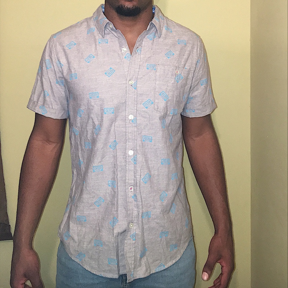 (PacSun) Modern Amusement stylish button-up